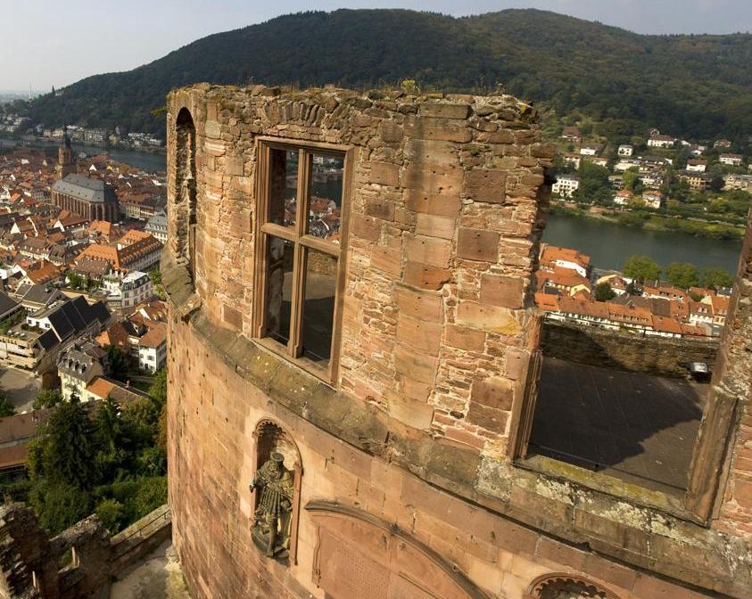 View of the Fat Tower at Heidelberg Castle