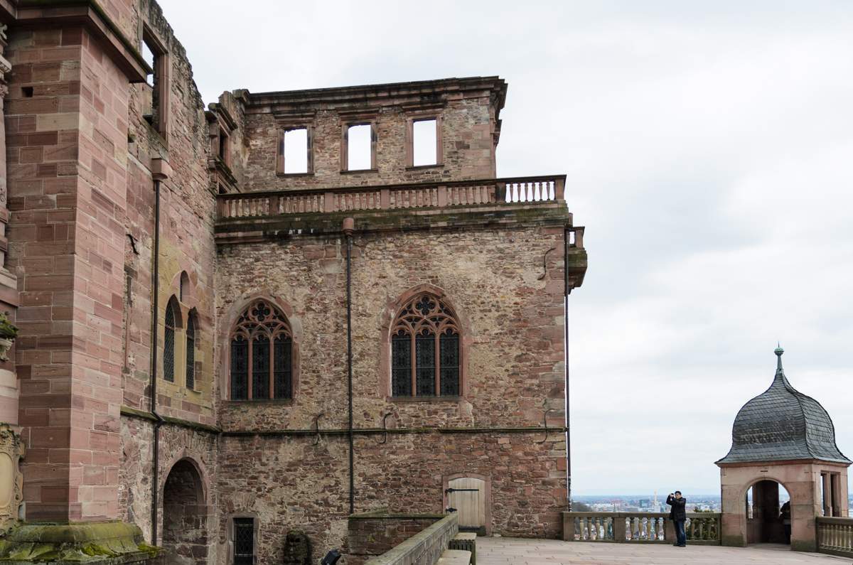 View of the Barrel Building at Heidelberg Castle