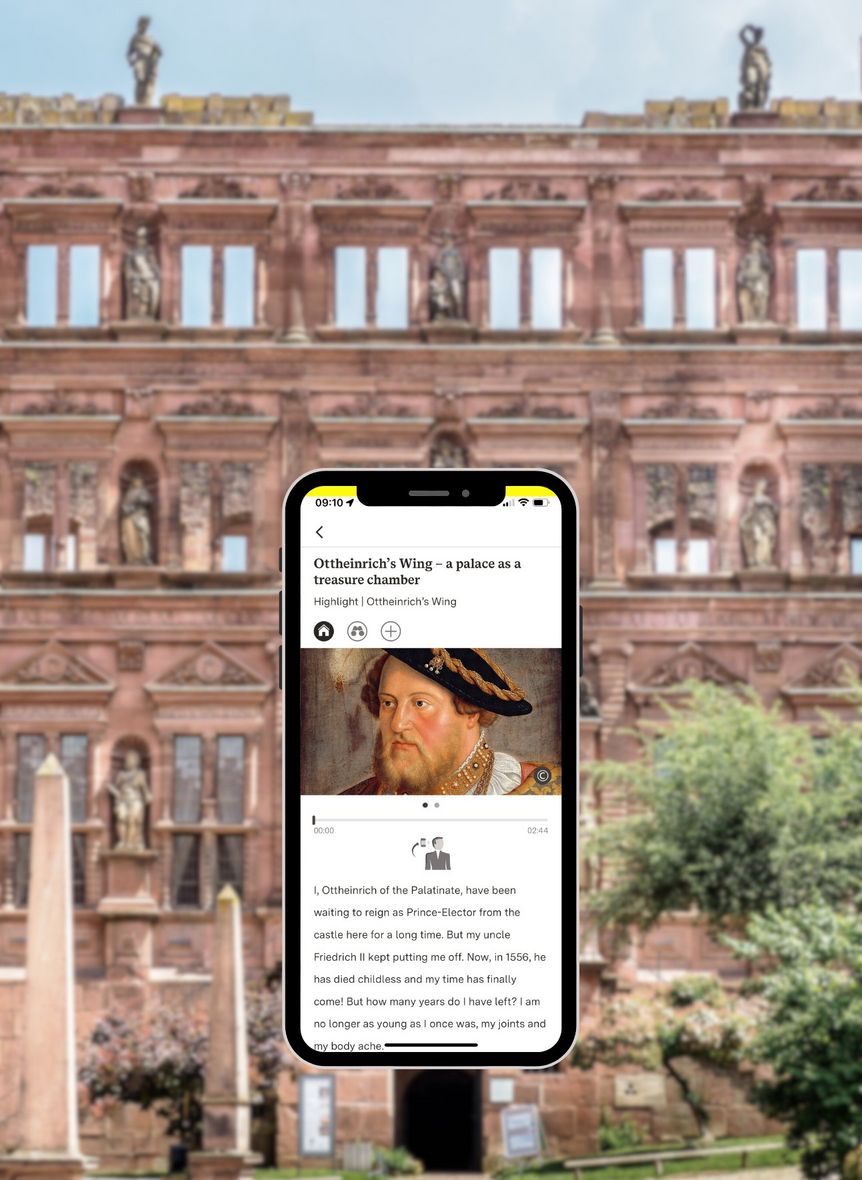 Heidelberg Castle, discovery tour highlight station