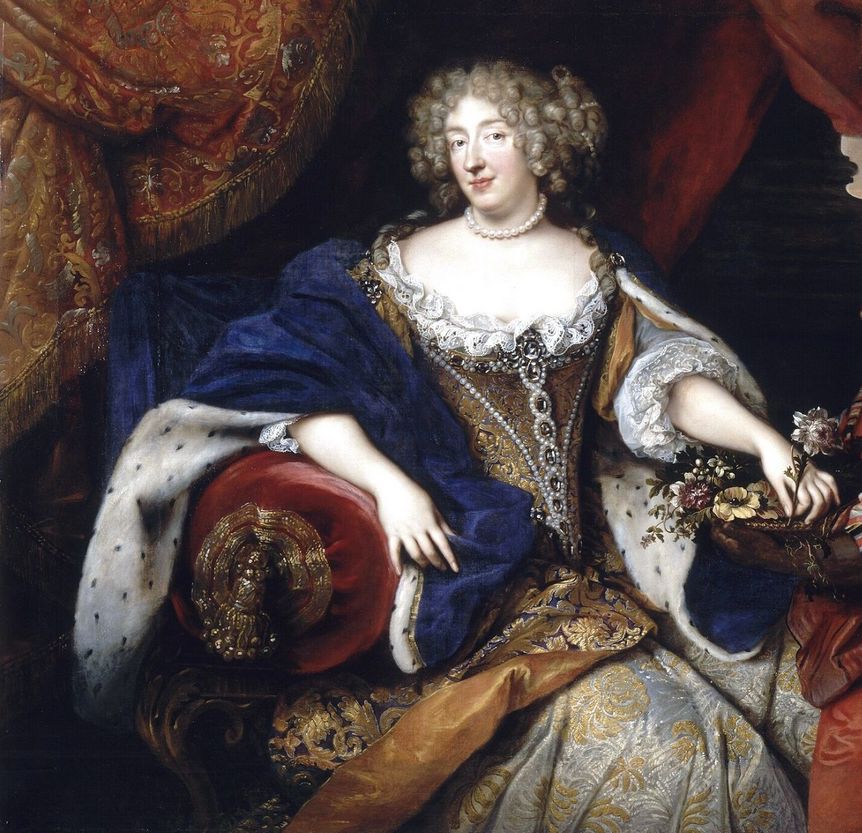 Image: Liselotte von der Pfalz, portrait by François de Troy, circa 1680.